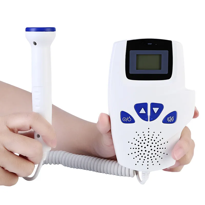 

MBOSS Radiationless Baby Heart Rate Monitor Tester Portable Home Ultrasonic Heart Rate Fetal Doppler Detector