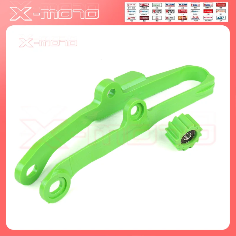Цепь Мотоцикла ползунок руководство с нижний ролик для Kawasaki kxf250 KX250F KXF450 KX450F 2009 2010 2011 2012 2013