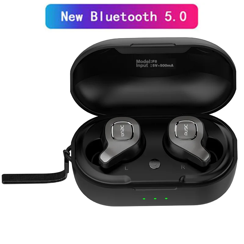 F8 Беспроводные спортивные наушники TWS True беспроводные наушники auriculares Bluetooth V5.0 наушники для samsung iphone с зарядным устройством