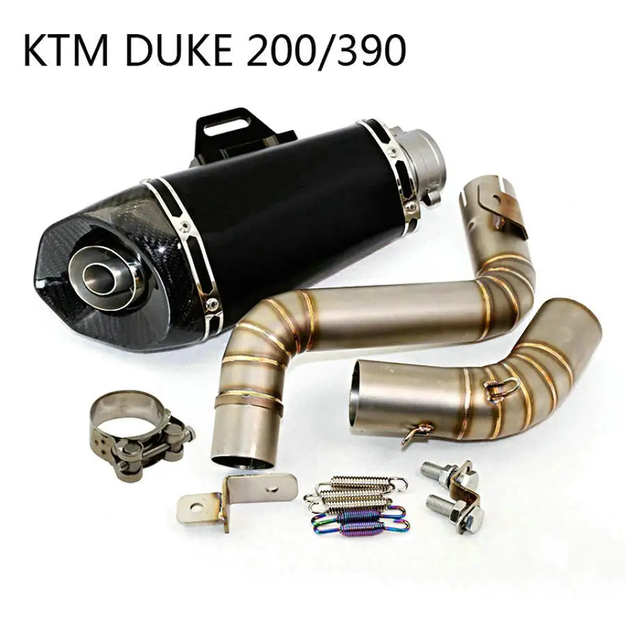 

Motorcycle Exhaust Pipe Muffler Modified Motorbike Exhaust KTM DUKE 200 390 Akrapovic Exhaust Muffler KTM Exhaust System