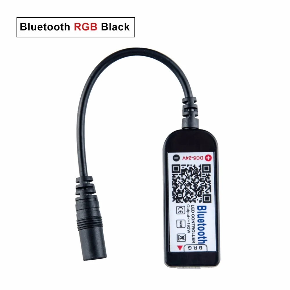 Цветная(RGB) Bluetooth контроллер Wi-Fi 5 V-24 V RGBW Светодиодные ленты светильник Диммер распространяется на iOS и Android смартфон 5050 2835 RGB ленты лампы