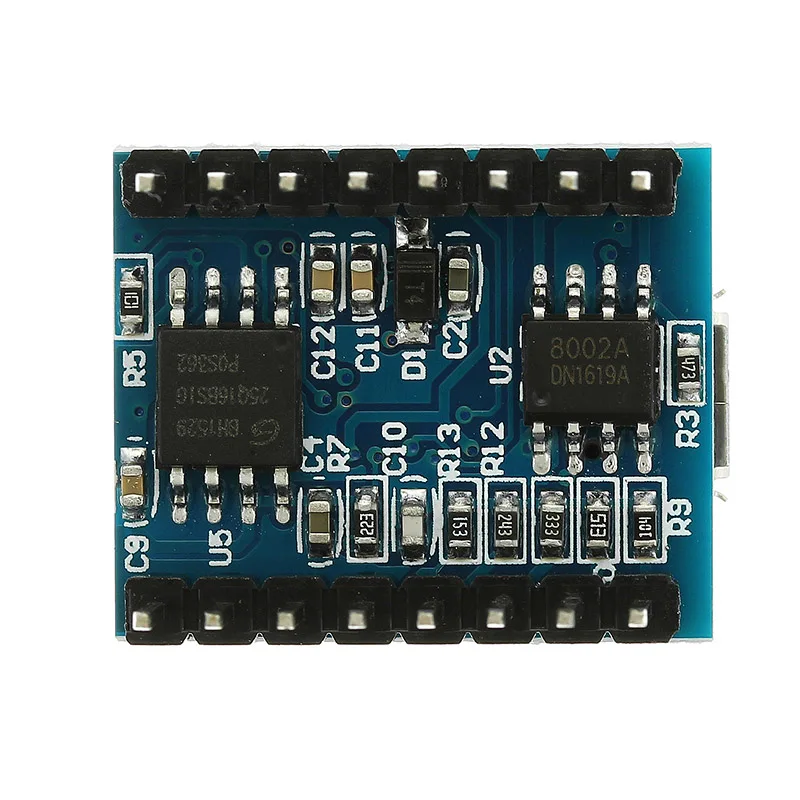 LEORY JQ6500 MP3 плеер голосовой Звуковой Модуль UART 16P 16 Мбит ЦАП TF карта U диск формат USB