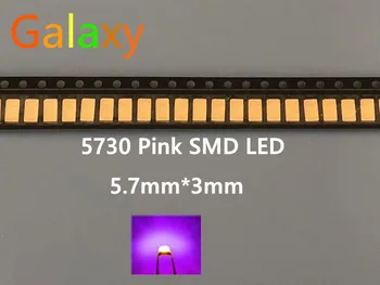 

5630/5730 SMD/SMT pink Color Surface Mount Diodes SMD SMT 5730 LED light Chip- (1.8~3.4V / ) Diodes Ultra Birght Led 200pcs