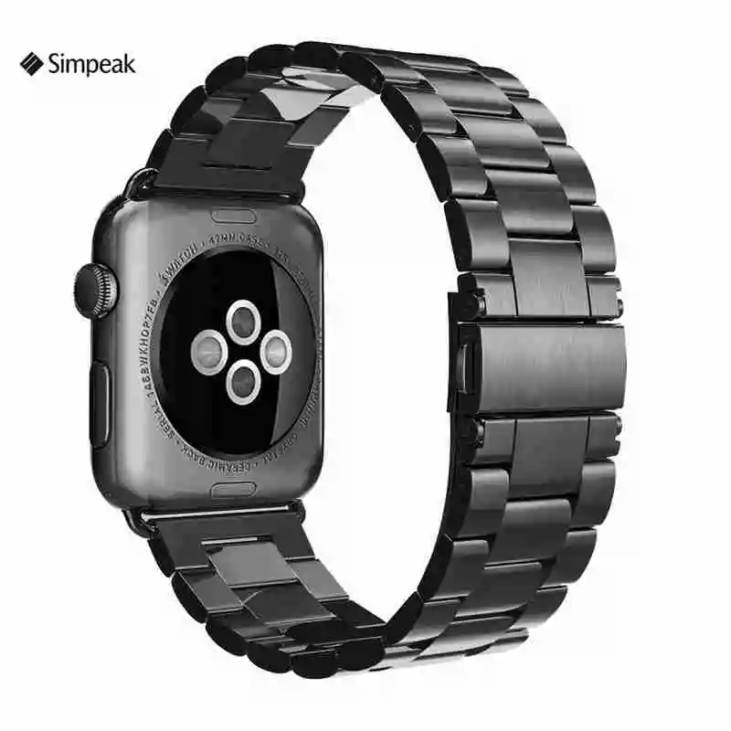 Simpeak Нержавеющая сталь ремешок для Apple Watch браслет iwatch 38 мм 42 серии 1 2 | Электроника
