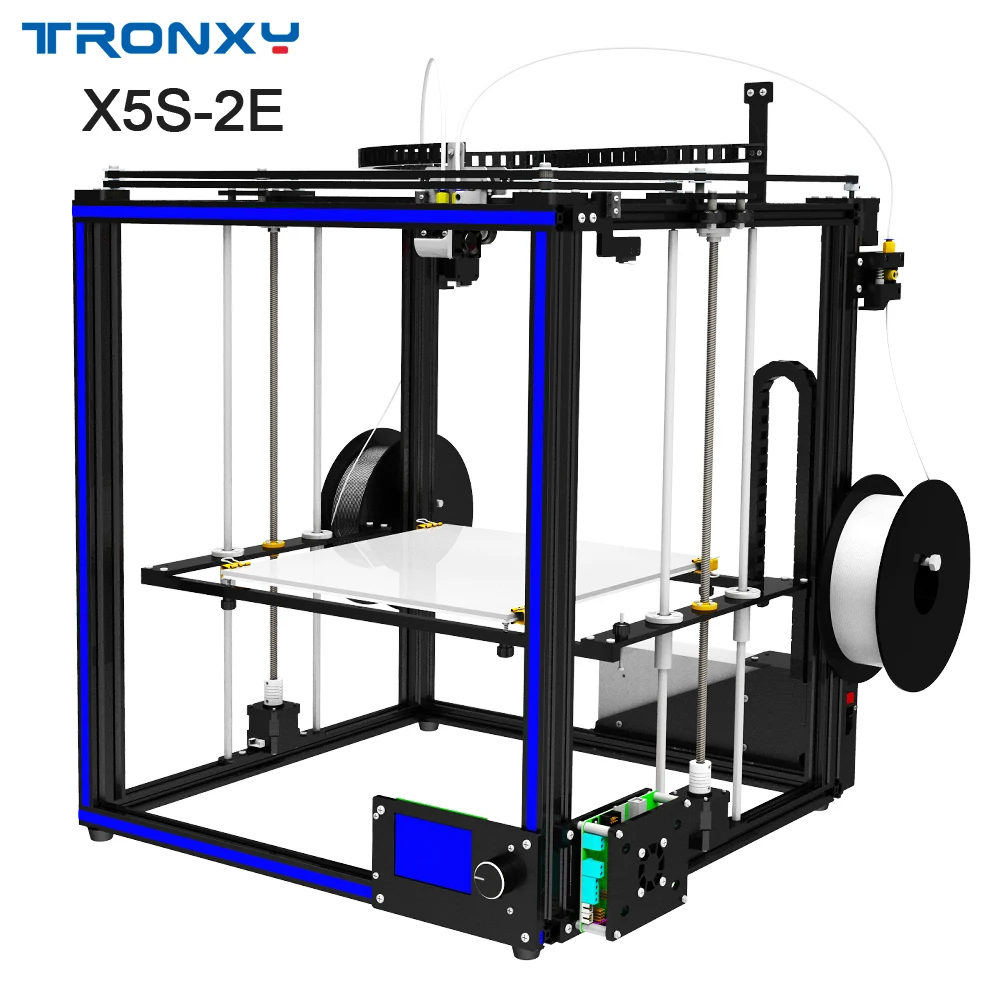

TRONXY Newest 3D printer X5S-2E diy printing machine Double Extruder multicolor printer