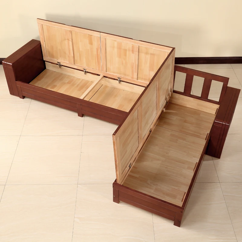 Furniture living room modern Solid wood Simple sofa coffee table combination