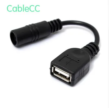 

10/1pcs/5V USB Female to DC Power Jack 5.5 2.1mm Charge Adpter Cable for Cell Phone & Tablet