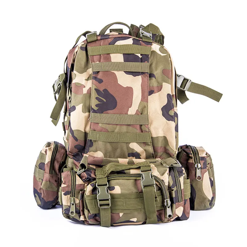 Military Tactical Backpack Camouflage Combo Outdoor Hiking Trip Camping