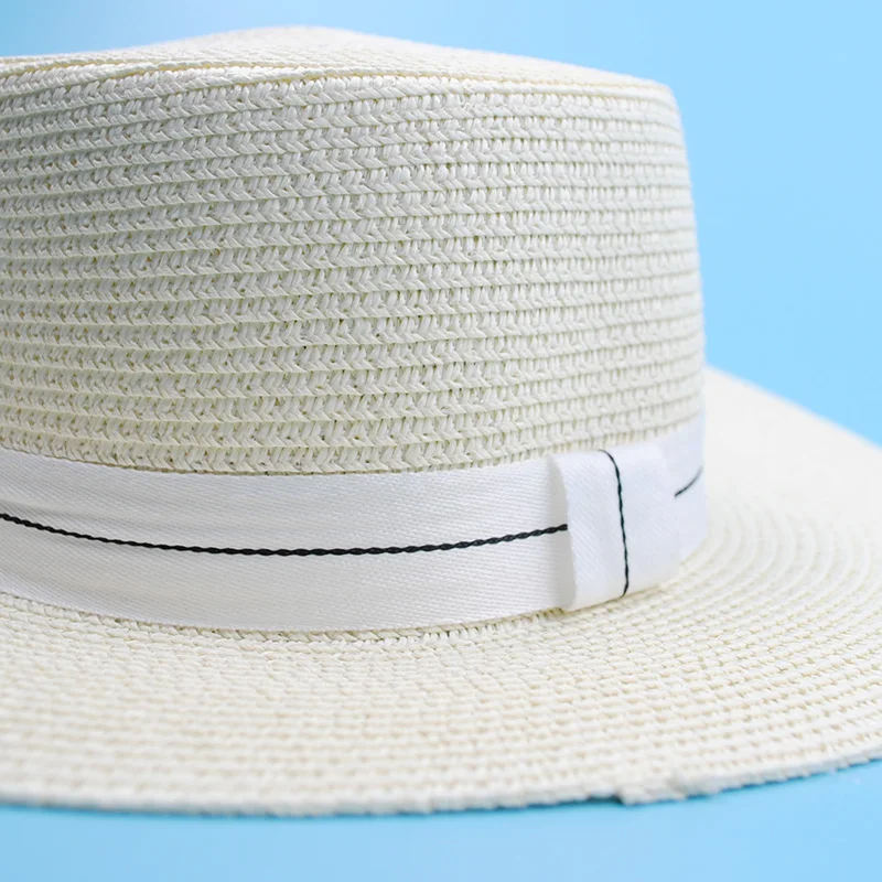 Летние женские Солнцезащитные соломенные мягкие фетровые шляпы шляпа горный хрусталь M Классические Кепки с плоским козырьком для девочек шляпка для церкви солнце дышащая