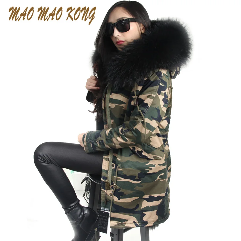 hot sale 2017 brand new big raccoon natural real fur coats
