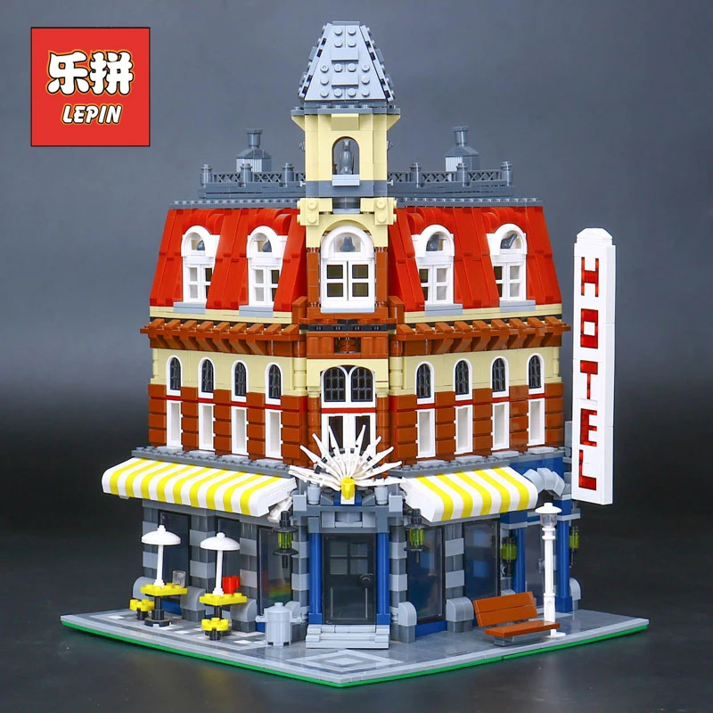 

LEPIN City Series 15002 Cafe Corner Set Model Building Kits Blocks Kid DIY Bricks Toy Gift Compatible 10182 Brinquedos Children