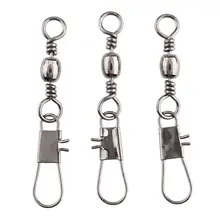 100 шт. ствола поворотной контактный разъем рыбалка интерлок оснастки инструмент 5