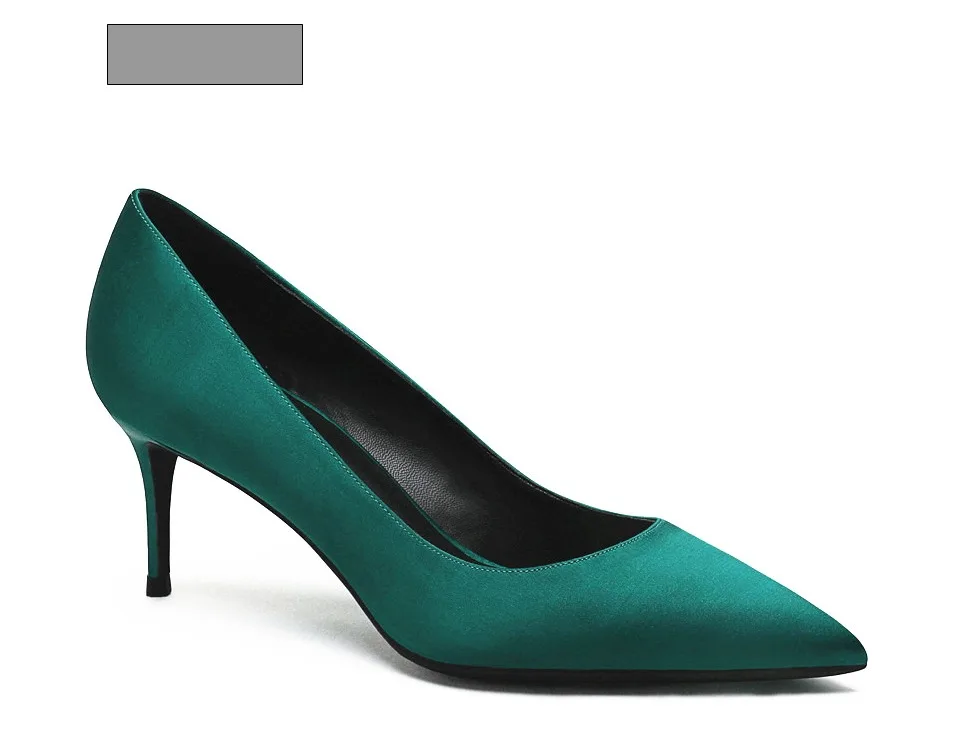 KATELVADI/женские туфли-лодочки женские туфли на шпильке 6,5 см; chaussure femme Talon; черные свадебные туфли на высоком каблуке K-327