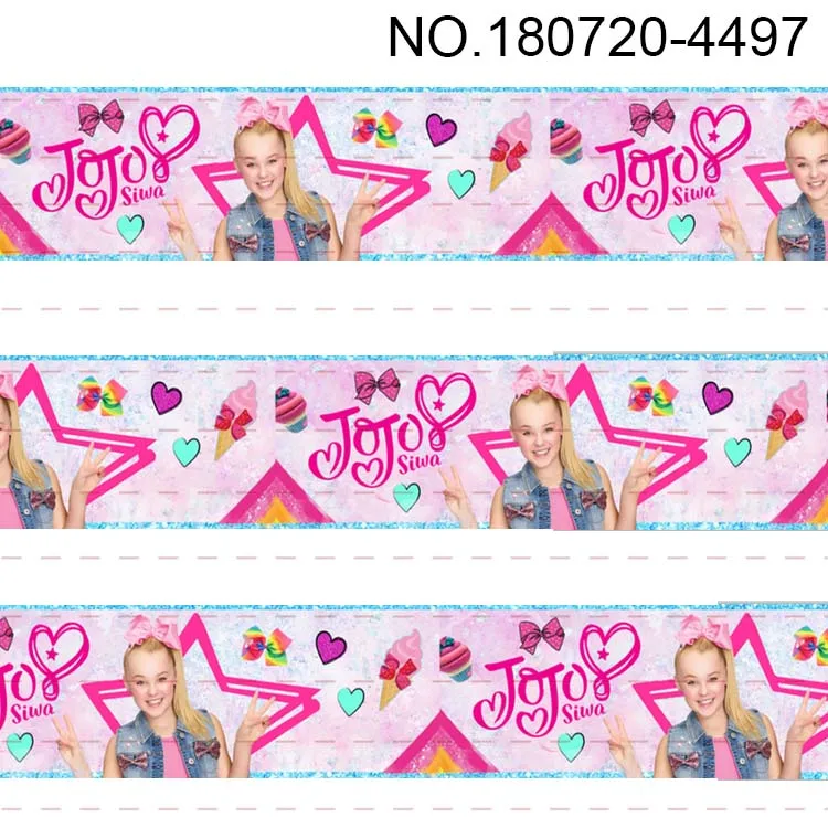 10 ярдов-разные размеры-JOJO gilr Grosgrain ribbon-JOJO, jojo, lovely girl printed ribbon