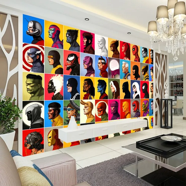 Spiderman Superhero Komik Wallpaper Dinding Mural Foto Wallpaper