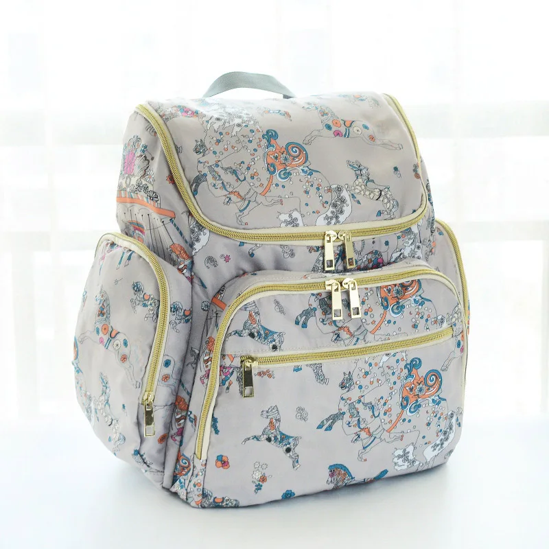 Baby Diaper Bag Multifunction Maternity Bags Baby Care Travel Milk Bottle Warmer Backpack Mummy Large Portable Nappy Bag BB6049 (1)