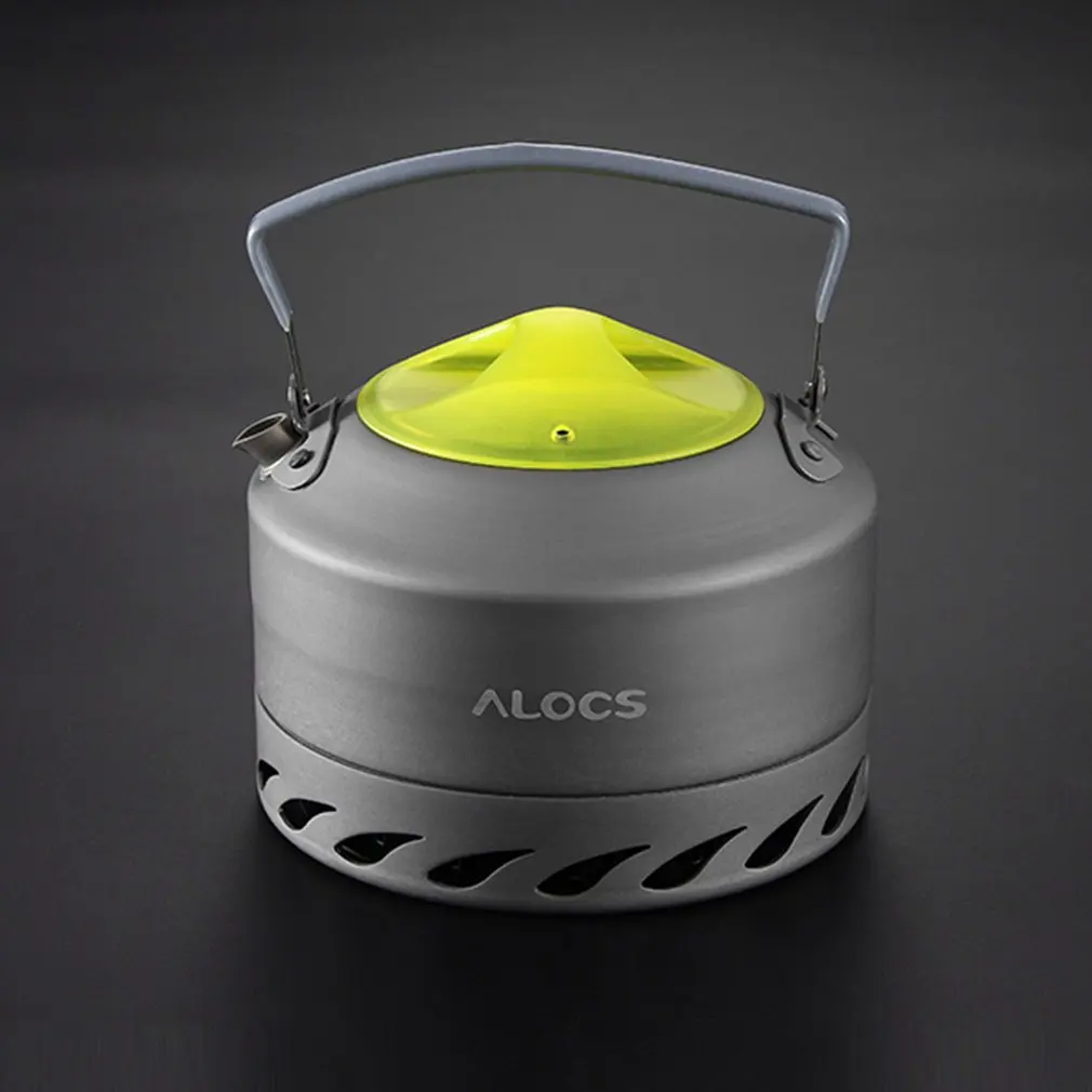ALOCS CW-K07-0.9L Ultra-luz que acampa hervidor tetera de acumulación de calor de aluminio senderismo cocinar establecido para al aire libre hervidor de agua