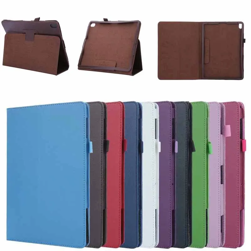 

For Lenovo Tab E10 TB-X104F Case two-Fold Flip Stand Magnetic Cover Tab E10 E 10 X104 X104f Tablet 2019 TabE10 Solid Color Shell