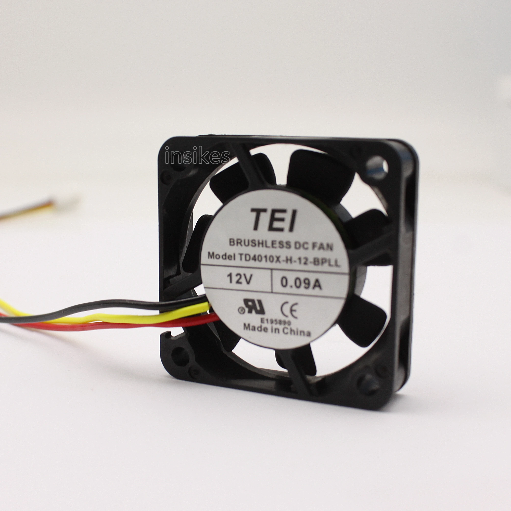 1PC TEI TD4010X-H-12-BPLL 4010 12V 0.09A 4CM 3-wire mute Cooling fan