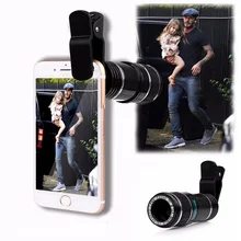 12X зум Мобильный телефон телефото линзы для камеры объектив телескоп с зажимом для iphone 7 6 6 S Xiaomi huawei samsung смартфон