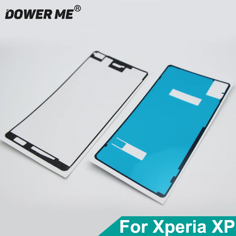 

Dower Me 2Pcs/Set Front LCD Frame Waterproof Adhesive Back Cover Sticker Glue Full Set For Sony Xperia X Performance XP F8132