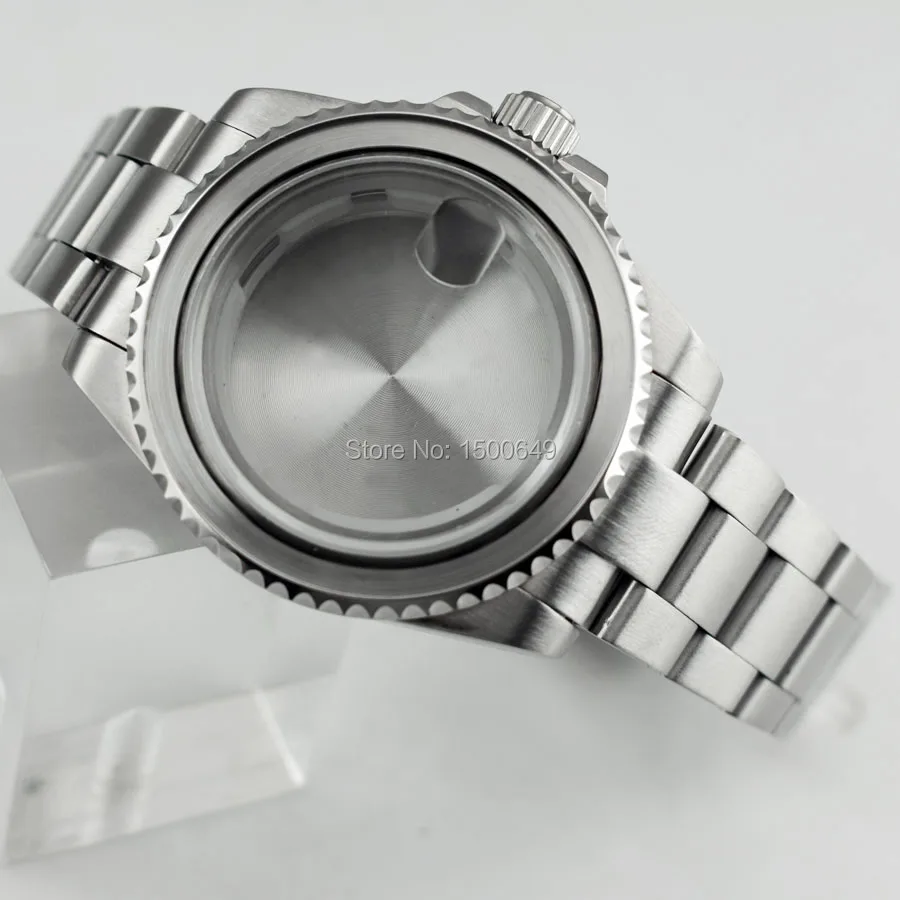 Аксессуары для часов 40 мм 1xcase + 1xbezel 1xsteel ремешок подходит NH35 NH36 ETA2836 Miyota8205 8215 821A DG2813