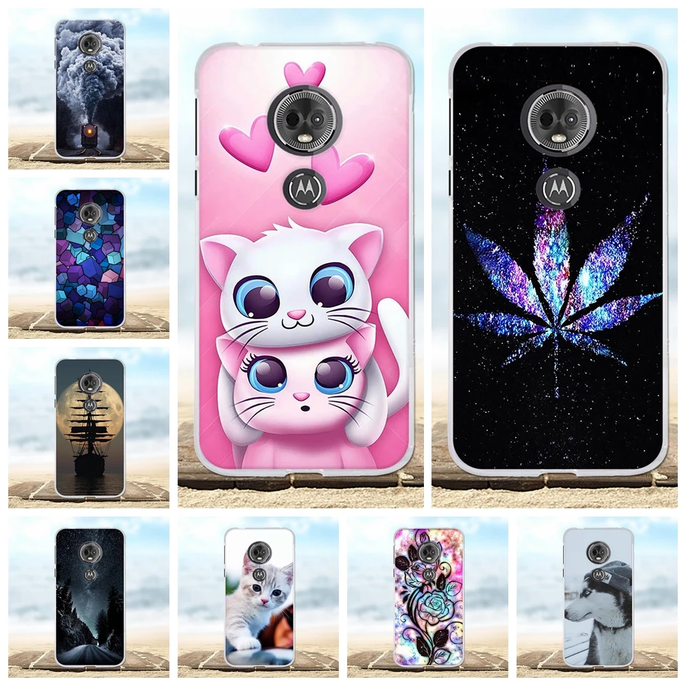 For Motorola Moto E5 Case Soft TPU Silicone For Motorola Moto G6 Play Cover Beach Patterned For Motorola Moto E 5th Gen Shell