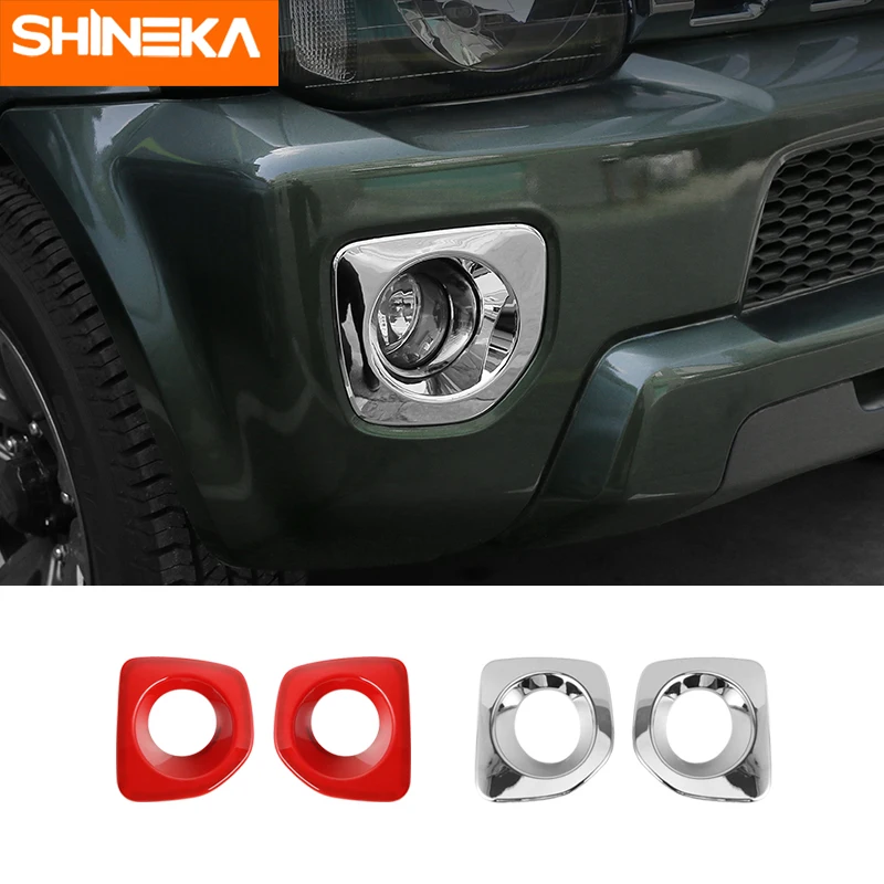 

Red ABS Front Fog Lamp Frame Covers For Suzuki Jimny 2012+