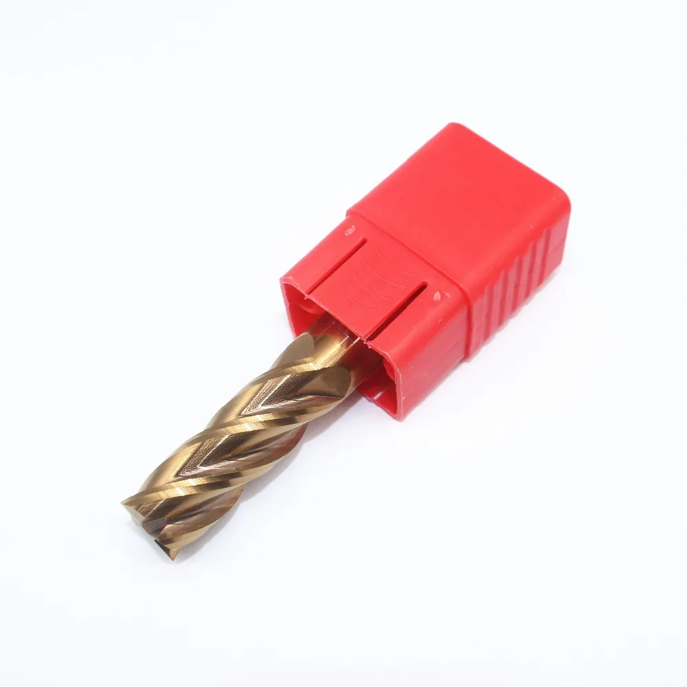 

1PCS 16mm Solid Carbide Coated Flat End Mill HRC55 4F 50mm Standard Length CNC Lathe Milling Tool
