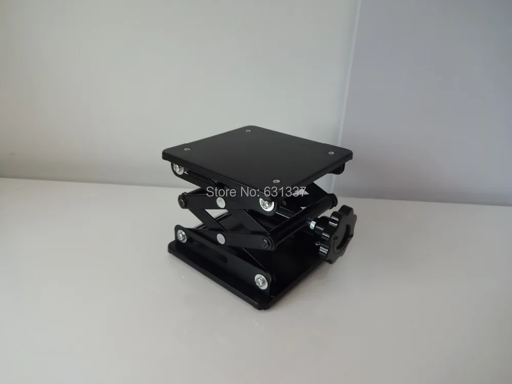  Laboratory Support Jack size 15x15x25cm Steel Painting Lifting jack Raising platform lift jack blac