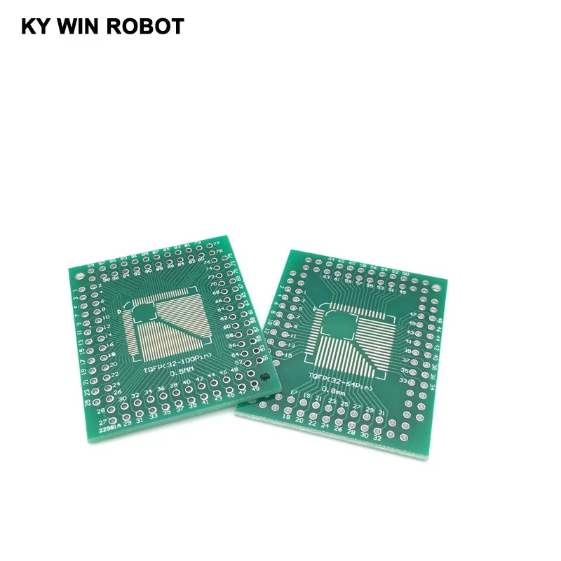 5 шт. QFP TQFP LQFP FQFP 32 44 64 80 100 LQF SMD Поворотный адаптер DIP плата PCB преобразователь