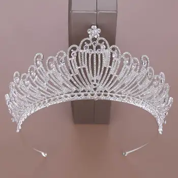 

Crystal Crown Head Jewelry Wedding Princess Hairband Bride's Wedding Headdress Tiaras And Crowns Hair Ornaments Queen Crowns