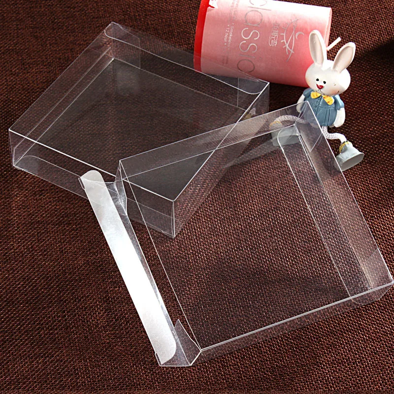 8* W* 8 см прозрачная квадратная прозрачная коробка ПВХ Пластик картонная коробка для конфет коробки вечерние поставляет продукцию дисплея коробки упаковка подарочная коробка