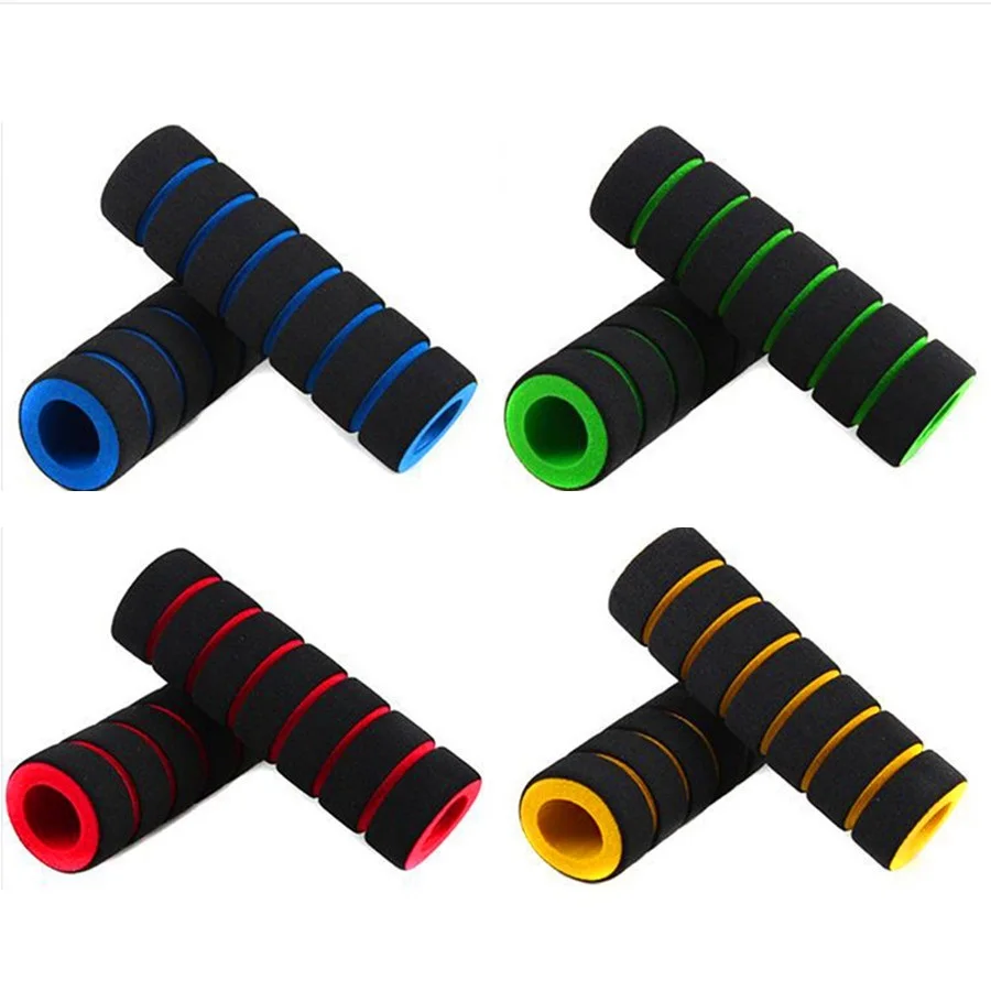 

New ultra-light road mountain bike rubber foam handle MTB sponge bamboo knot sets of bicycle accessories free shipping