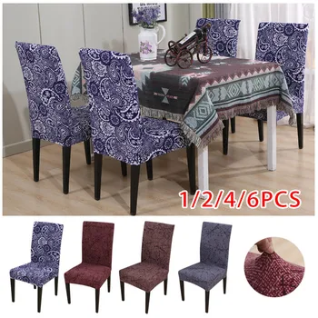 

1/2/4/6PCS Chair Cover Spandex Chair Covers for Wedding Banquet Restaurant Hotel Dining Room home decoration housse de chaise
