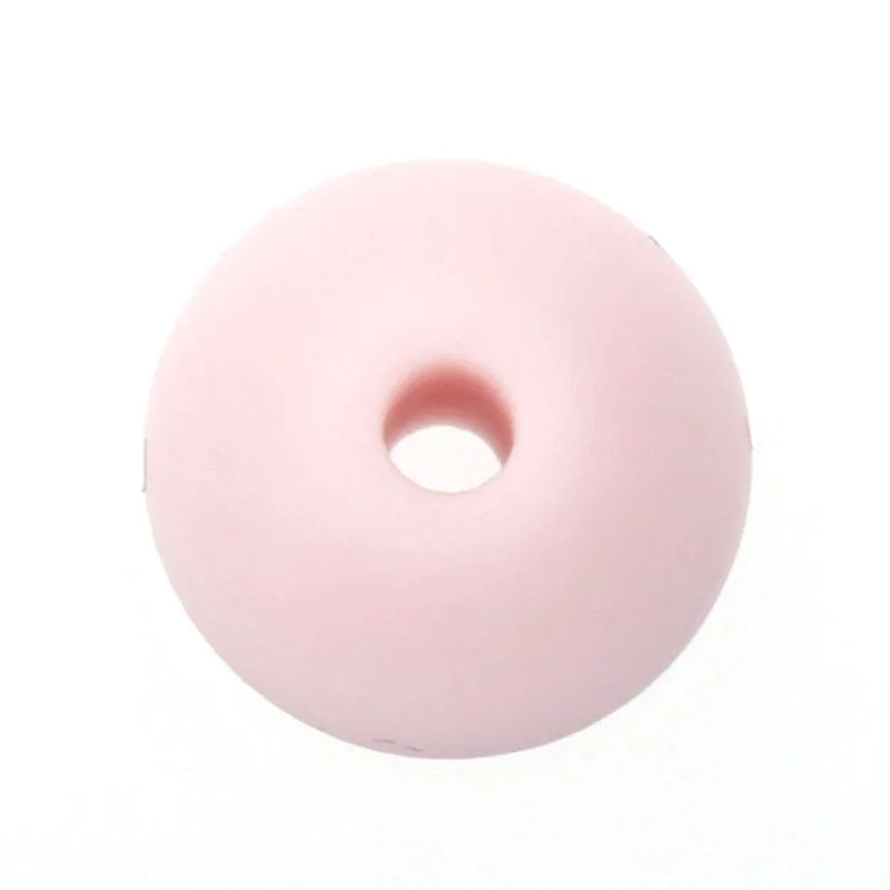 spesifikasi 100 Pcs Gigi Mainan Abacus Manik Silikon Lentil 12 Mm * 7 Mm BPA Free BABY Mainan Gigi DIY Teether kalung Manik Perhiasan Perawatan Bayi