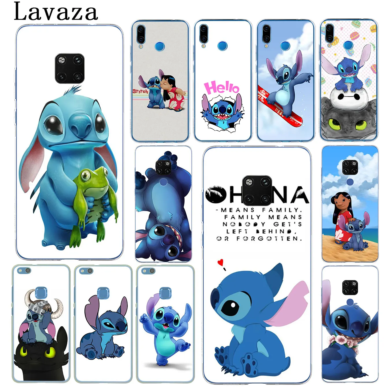 

Lavaza cute cartoon Lilo Stitch Phone Shell Case for Huawei Mate 30 10 20 Pro Lite Nova 5I 4 3i 3 2i 2 Lite Cover