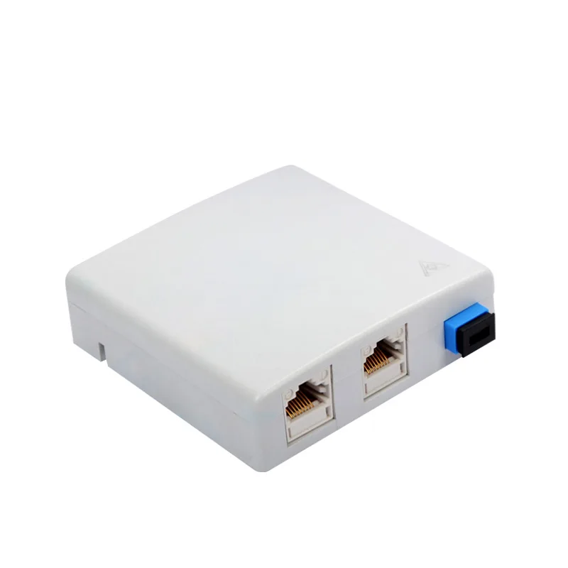 

35pcs/lot FTTH fiber home box panel box panel 86 ABS plastic faceplate 2 port RJ45 1 optic