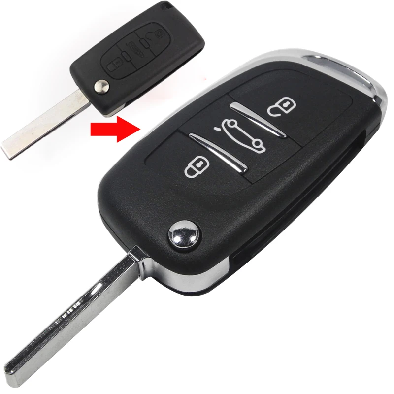 3 Button Replacement Modified Flip Folding Remote Key Shell Case For Peugeot 307 308 408 With HU83 Groove Blade CE0536 цена 3 Button Replacement Modified Flip Folding Remote Key Shell Case For Peugeot 307 308 408 With HU83 Groove Blade CE0536 цены онлайн