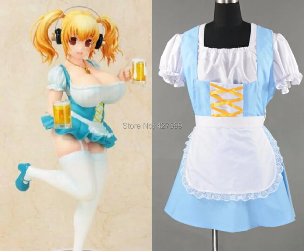 Костюм горничной Super Sonico Pochaco для косплея | Тематическая одежда и униформа