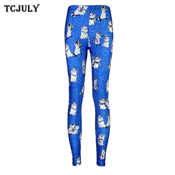 

TCJULY Quick Dry Slim Push Up Printed Women's Leggings Breathable Plus Size 4XL Ankle Length Pants Stretch Flex Spandex Leggins