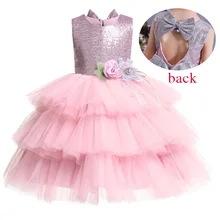 Новинка; высококачественные платья с вышивкой для девочек; платья принцессы для рождественской вечеринки; свадебное платье без рукавов; Fpr; Одежда для девочек