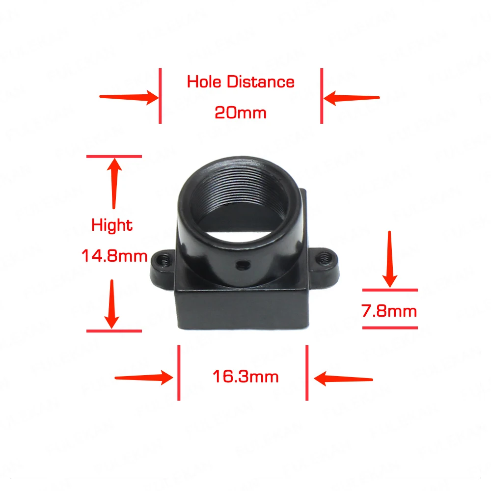 Полностью металлический M12 держатель для M12 MTV поддержка объектива 20 мм Отверстие Расстояние Модуль платы блока программного управления или камеры видеонаблюдения