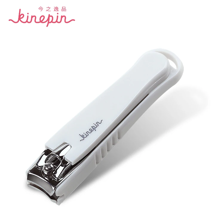 KINEPIN, большая углеродистая сталь, кусачки для ногтей, резак, профессиональный маникюрный триммер, высокое качество, кусачки для ногтей с зажимом, Ловец - Цвет: White