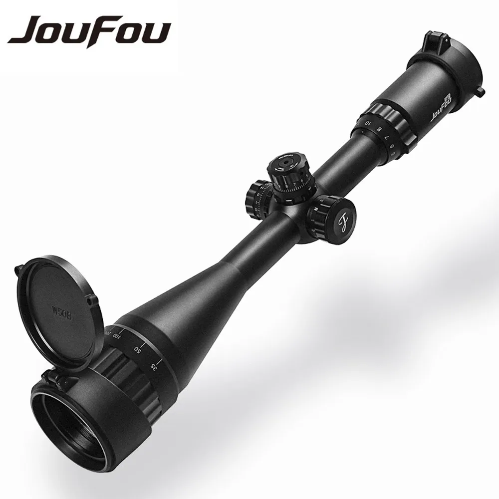 JouFou 4-16X50 AOL Hunting  Adjustable  Tactical  Optical Sight Riflescope  Green Red Blue Dot Illuminated Tactical Riflescope (5)