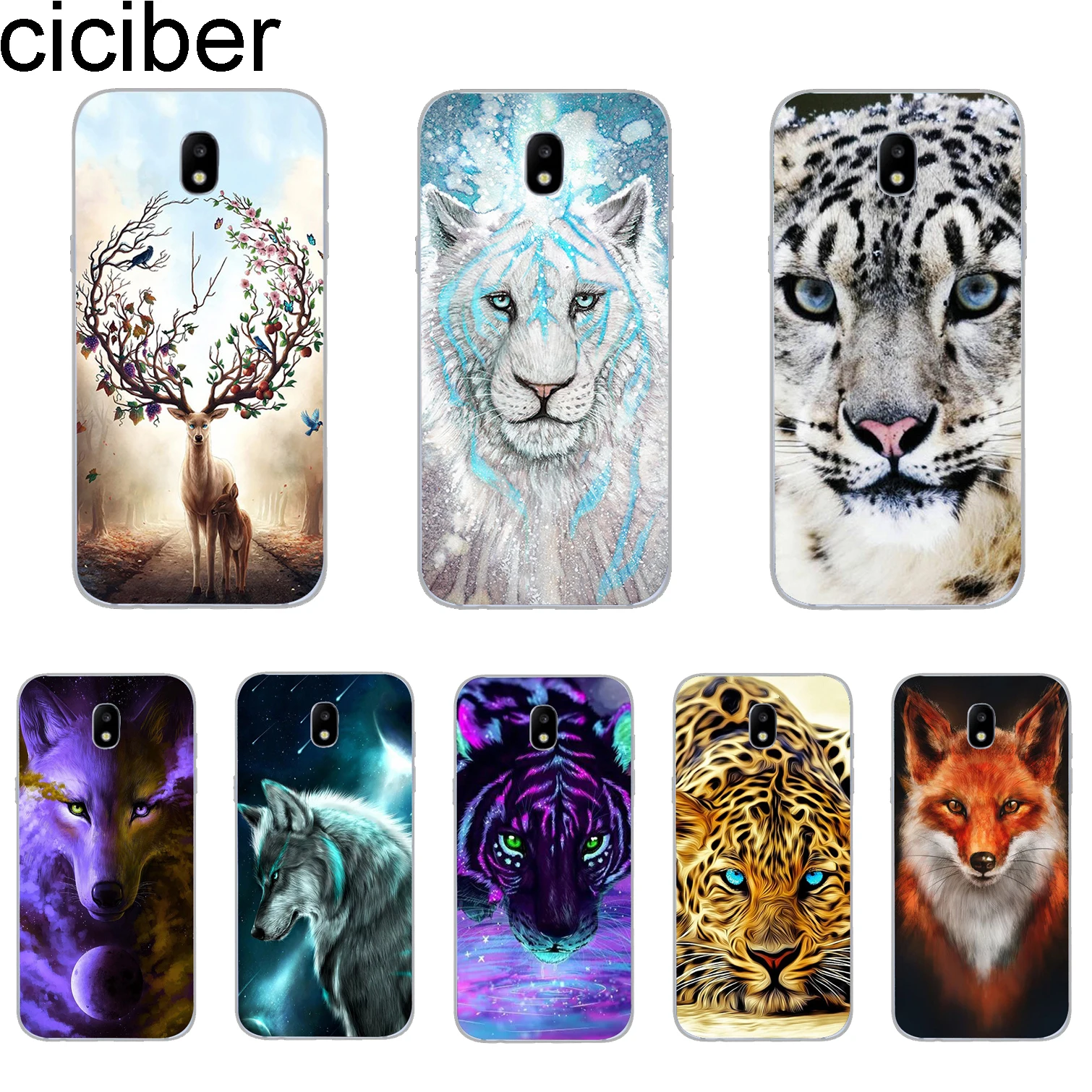 

ciciber Cover For Samsung Galaxy J8 J7 J6 J5 J4 J3 J2 J1 Pro Core Plus Prime mini 2017 2018 2016 Phone Cases TPU Cute Lion Tiger