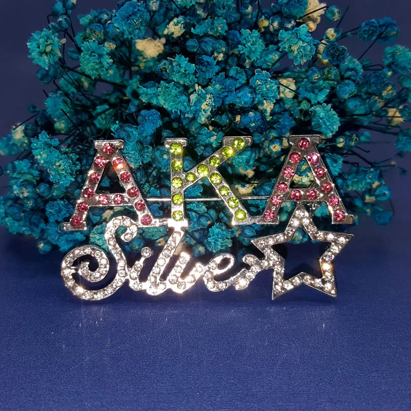 GRANDBLING Новое поступление "AKA silver star" слово булавки отличный подарок для членов Сестринство