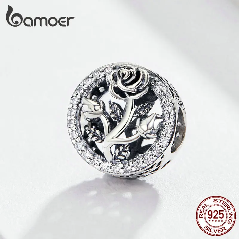 Женский браслет BAMOER Круглый в виде змеи 100% 925 пробы|crystal round|charm charmcharms crystal |