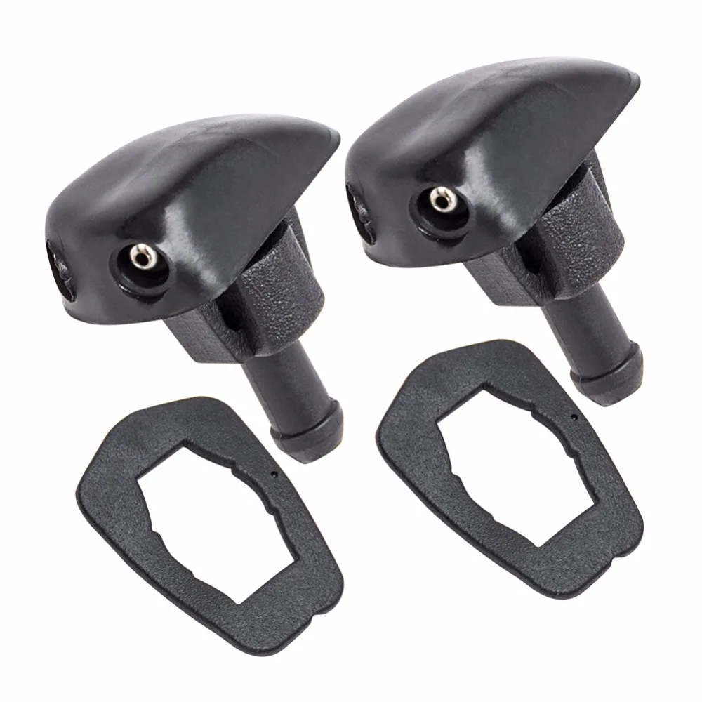 CarBole 2Pcs/set Plastic Universal Auto Car Windshield Wiper Water Spray Nozzle Black Wipers Accessories|windshield washer spray nozzle|windshield