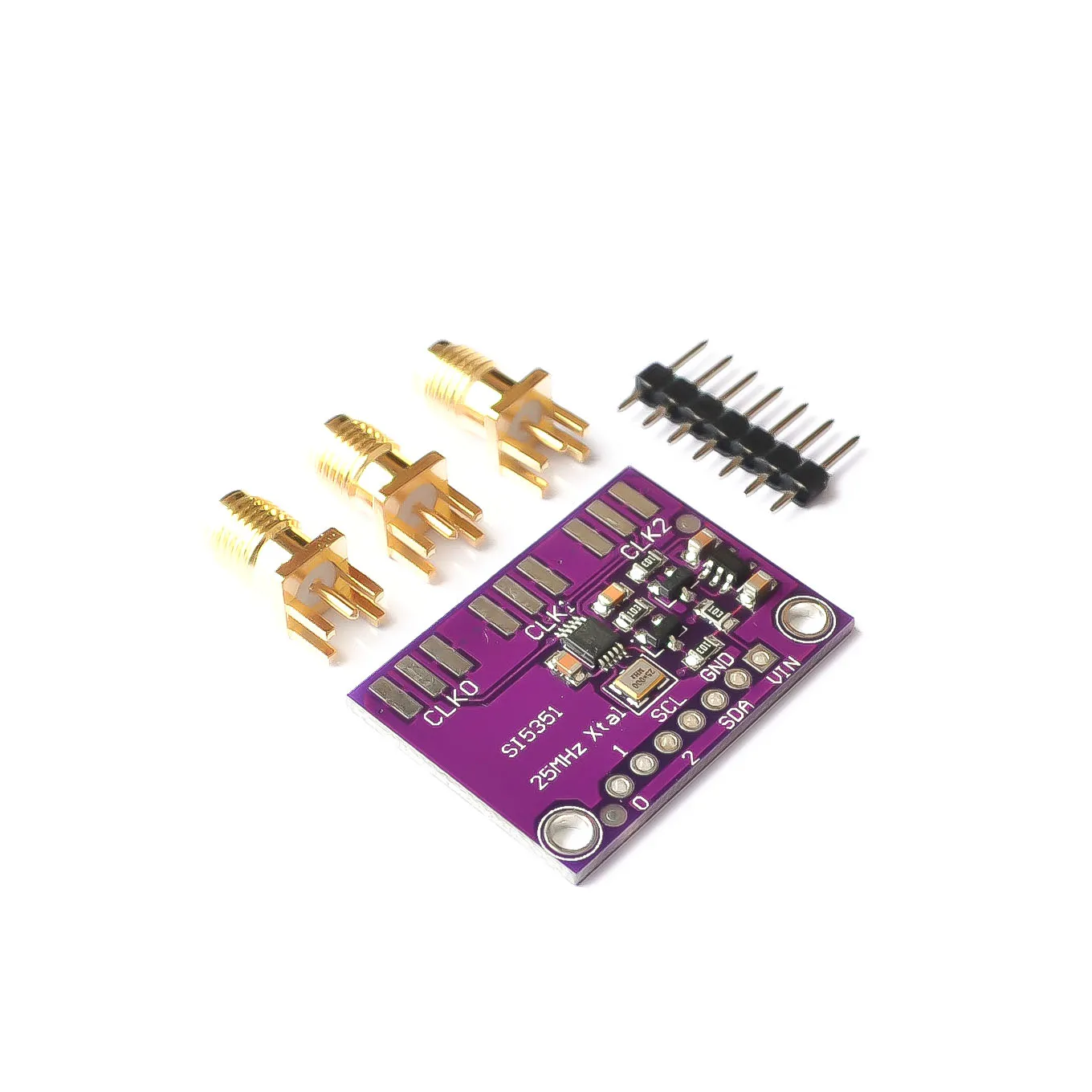 DC 3 V-5 V CJMCU-5351 Si5351A Si5351 I2C тактовый генератор коммутационная плата модуль генератор сигналов часы 8 кГц-160 МГц для Arduino - Цвет: Оранжевый